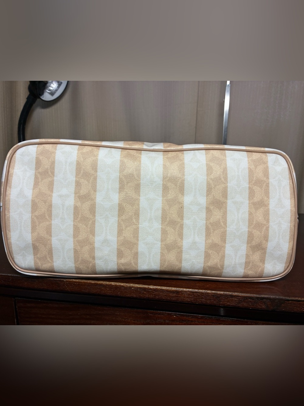 Coach City Signature Striped Tote - Picture 4 of 7
